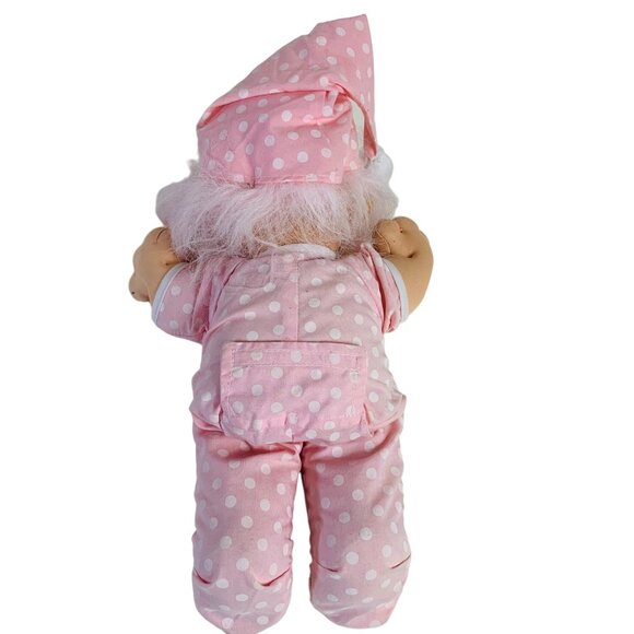 Russ Troll Doll Kidz Pink Polka Dot Pajamas Nightcap 12" Sleepyhead VTG 90s - Picture 11 of 14